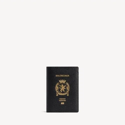 Portapasaportes para hombre en color negro Portapasaportes para hombre en color negro