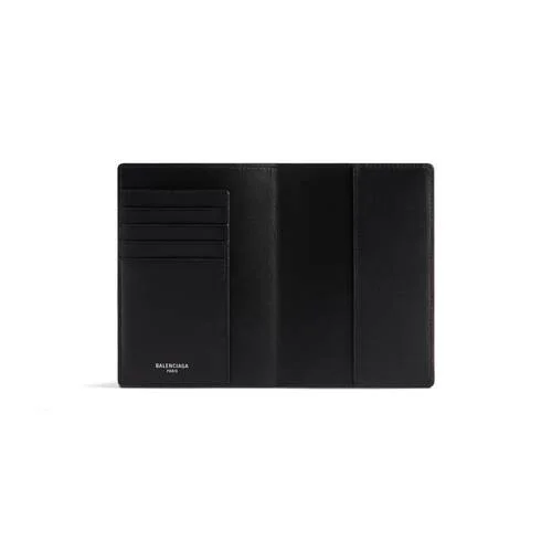 Portapasaportes para hombre en color negro Portapasaportes para hombre en color negro