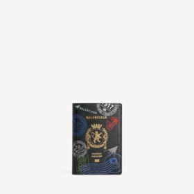 Portapasaportes para hombre en negro/multicolor