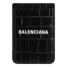 Portatarjetas Cash Magnet con relieve de cocodrilo «Negro Blanco» 6758352AAYM1090
