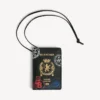 Portatarjetas y pasaporte para hombre con colgante en negro/multicolor Portatarjetas y pasaporte para hombre con colgante en negro/multicolor