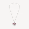 Precioso collar en plata/fucsia Precioso collar en plata/fucsia