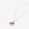 Precioso collar en plata/fucsia Precioso collar en plata/fucsia