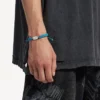 Pulsera de encaje Saint-Germain en turquesa/negro/verde/plata brillante Pulsera de encaje Saint-Germain en turquesa/negro/verde/plata brillante