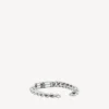 Pulsera gourmette con icono BB Icon en plata envejecida