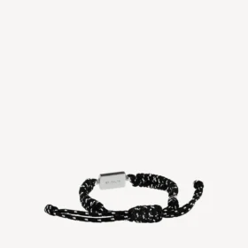 Pulseras de encaje Saint-Germain en negro/blanco/plata brillante