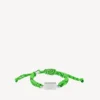 Pulseras de encaje Saint-Germain en verde neón/negro/plata brillante Pulseras de encaje Saint-Germain en verde neón/negro/plata brillante