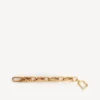 Pulseras de eslabones «B» para mujer en oro brillante Pulseras de eslabones «B» para mujer en oro brillante