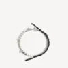 Pulseras/gargantillas Malibu Pearl en negro/blanco/plata brillante Pulseras/gargantillas Malibu Pearl en negro/blanco/plata brillante