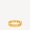 Pulseras nano mini link para mujer en oro brillante