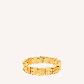 Pulseras nano mini link para mujer en oro brillante