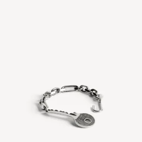 Pulseras «Neverlost» para hombre en plata envejecida