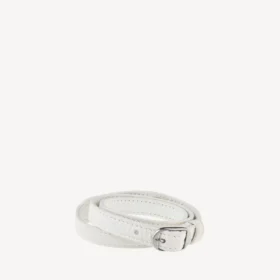 Pulseras triple de mujer «City» en blanco óptico/plata brillante
