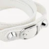 Pulseras triple de mujer «City» en blanco óptico/plata brillante Pulseras triple de mujer «City» en blanco óptico/plata brillante