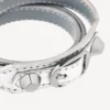 Pulseras urbanas de tres vueltas para mujer en plata Pulseras urbanas de tres vueltas para mujer en plata