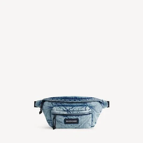 Riñonera Explorer para hombre en azul descolorido Riñonera Explorer para hombre en azul descolorido