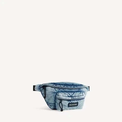 Riñonera Explorer para hombre en azul descolorido Riñonera Explorer para hombre en azul descolorido
