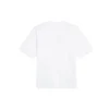 Ropa de gimnasio holgada de manga corta, blanca 620941TIVD59000