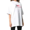 Ropa de gimnasio holgada de manga corta, blanca 620941TIVD59000