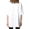 Ropa de gimnasio holgada de manga corta, blanca 620941TIVD59000