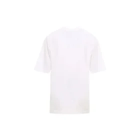 Ropa de gimnasio holgada de manga corta, color blanco 620969TIVD59000
