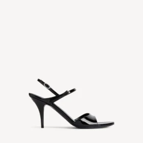 Sandalia Avenue con lazo para mujer en negro/plata