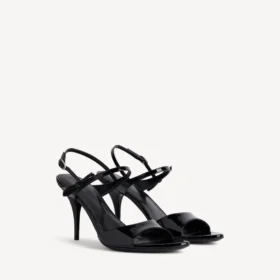 Sandalia Avenue con lazo para mujer en negro/plata