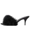 Sandalias Boudoir de 70 mm «Black Feathers» 787447W0WMQ1000