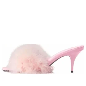Sandalias Boudoir de 70 mm «Pink Feathers» 787447W0WMQ5000