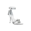 Sandalias Cagole de 110 mm «White Arena Lambskin» 743057WAD4E9081