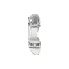 Sandalias Cagole de 110 mm «White Arena Lambskin» 743057WAD4E9081