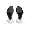 Sandalias Cagole de 110 mm «White Arena Lambskin» 743057WAD4E9081
