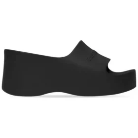 Sandalias de cuña gruesa «Black Rubber» 737923W1S891000