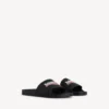 Sandalias de piscina para hombre en negro