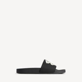 Sandalias de piscina para hombre en negro/amarillo