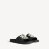 Sandalias de piscina para hombre en negro/amarillo Sandalias de piscina para hombre en negro/amarillo