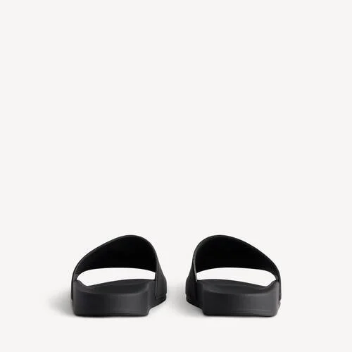 Sandalias de piscina para hombre en negro/amarillo Sandalias de piscina para hombre en negro/amarillo
