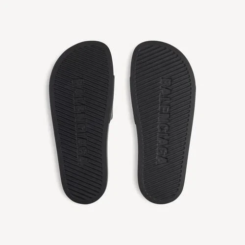 Sandalias de piscina para hombre en negro/amarillo Sandalias de piscina para hombre en negro/amarillo