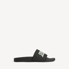 Sandalias de piscina para hombre en negro/blanco