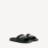 Sandalias de piscina para hombre en negro/blanco Sandalias de piscina para hombre en negro/blanco