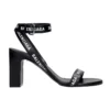 Sandalias de tacones con logotipo integral «Negro» 630041WBAE11090