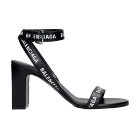 Sandalias de tacones con logotipo integral «Negro» 630041WBAE11090