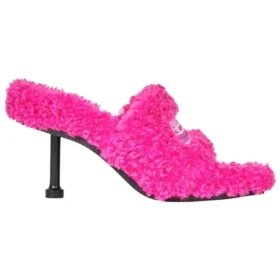 Sandalias de tacones peludas de 80 mm «Pink» 656632W2DO15096