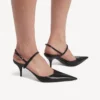 Sandalias de talón abierto con lazo «Avenue» para mujer en negro/plata Sandalias de talón abierto con lazo «Avenue» para mujer en negro/plata