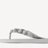 Sandalias de tiras «Cagole» para mujer en gris Balenciaga/cristal