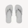 Sandalias de tiras «Cagole» para mujer en gris Balenciaga/cristal