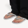 Sandalias de tiras «Cagole» para mujer en gris Balenciaga/cristal