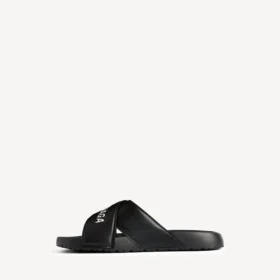 Sandalias deportivas de piscina para hombre en negro/blanco