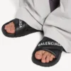 Sandalias deportivas de piscina para hombre en negro/blanco Sandalias deportivas de piscina para hombre en negro/blanco