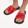Sandalias deportivas de piscina para hombre en negro/rojo Sandalias deportivas de piscina para hombre en negro/rojo